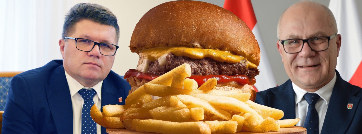 Burmistrz i starosta promują szybkie żarcie