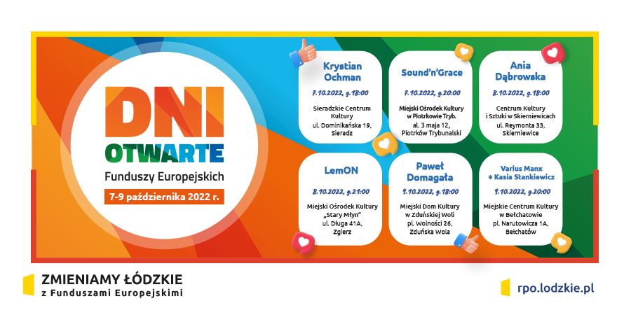 ZAPRASZAMY NA DNI OTWARTE FUNDUSZY EUROPEJSKICH 2022