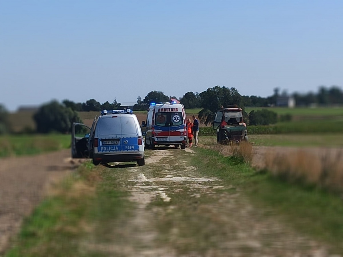 WYPADEK W POLU