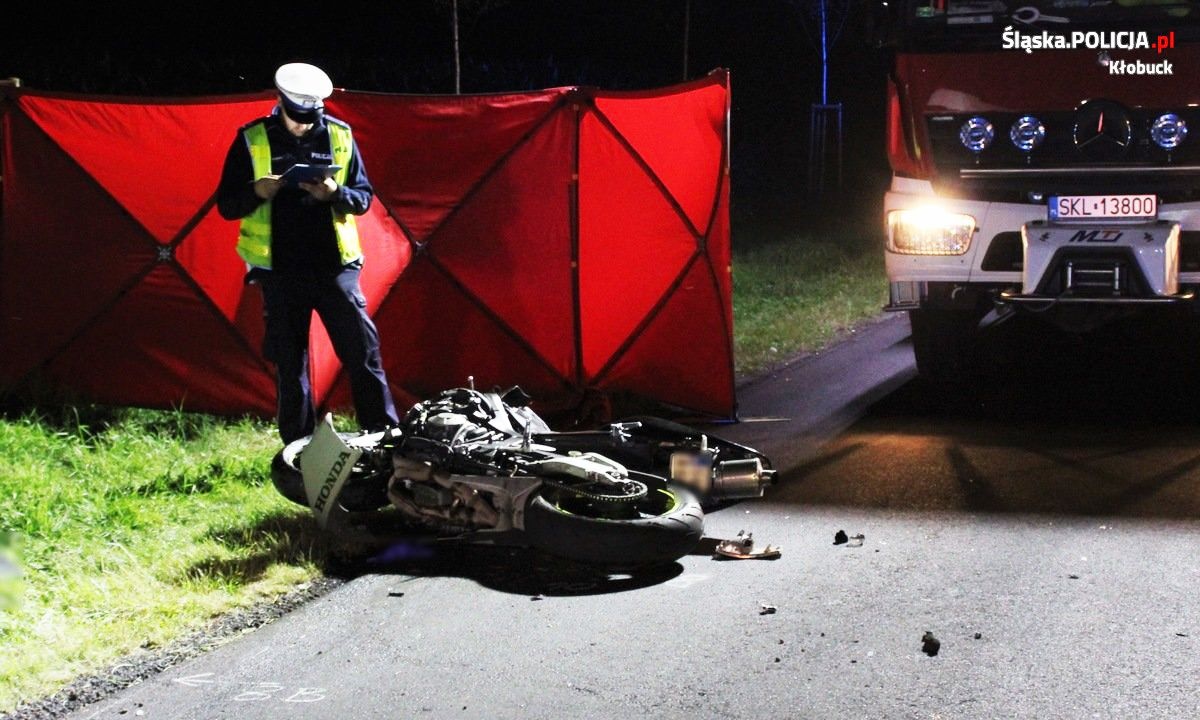21-LATEK NIE ŻYJE. TRAGEDIA Z UDZIAŁEM MOTOCYKLISTY POD KRZEPICAMI