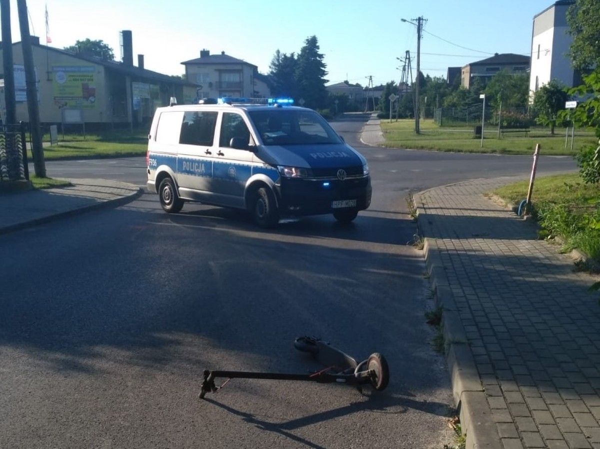 WJECHAŁ HULAJNOGĄ POD KOŁA OSOBÓWKI
