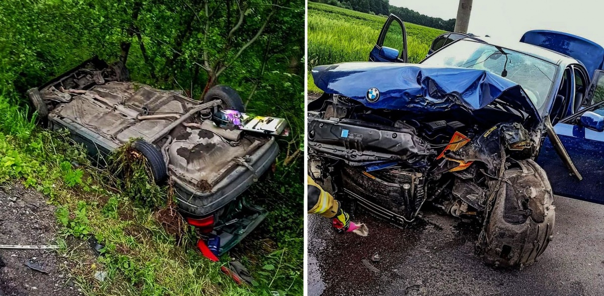 PIJANY KIEROWCA BMW SPOWODOWAŁ KOLIZJĘ