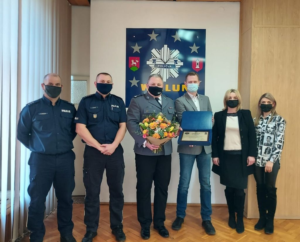 Wieluńscy policjanci pożegnali szefa komendy