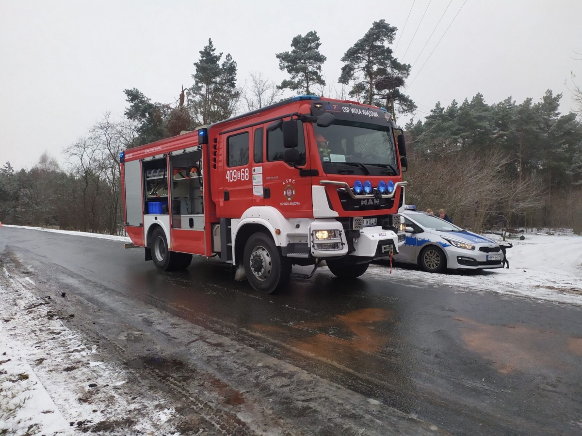 31-letni kierowca trafił do szpitala