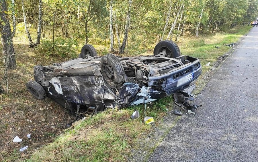 Wypadek w Siemkowicach. Ranni w szpitalu
