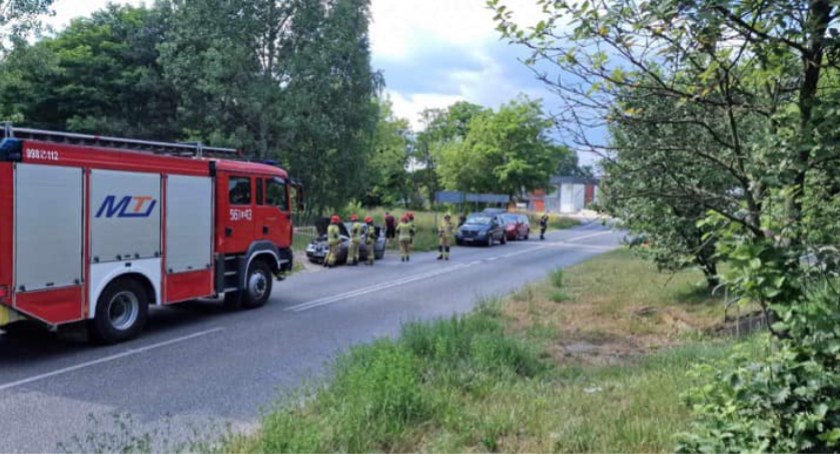 Na Bolesławieckiej zapaliło się auto 
