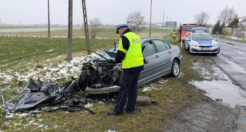 18-latek wjechał w ciężarówkę