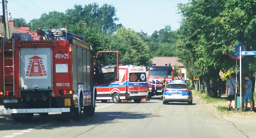 Poszkodowaną z poważnymi obrażeniami zabrał śmigłowiec
