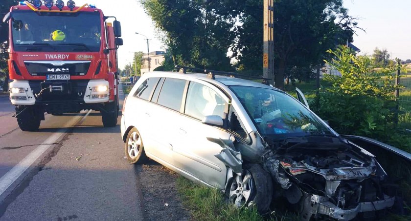 Kierowca najpewniej zasnął za kierownicą