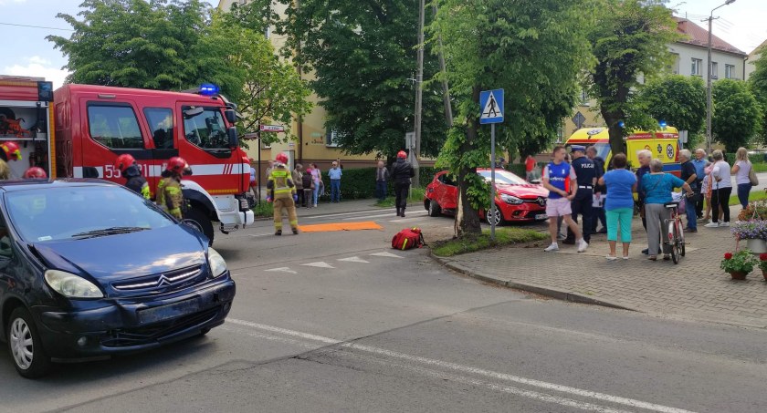 Doszło do kraksy