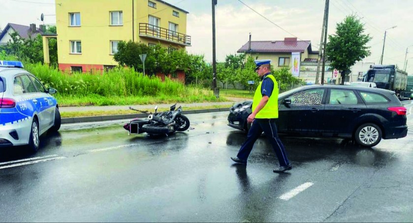 26-letni motocyklista w szpitalu 