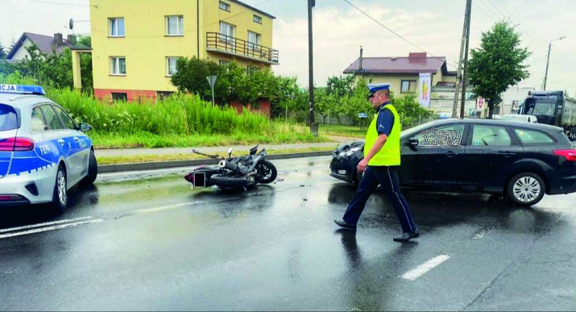 26-letni motocyklista w szpitalu 