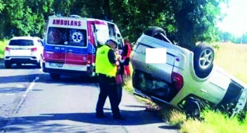 Dachowanie mogło zakończyć się tragedią