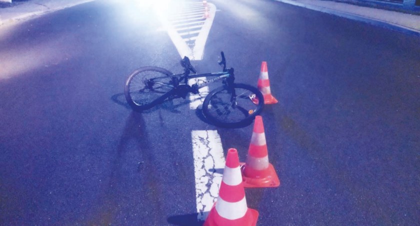 Poszkodowany nastoletni rowerzysta
