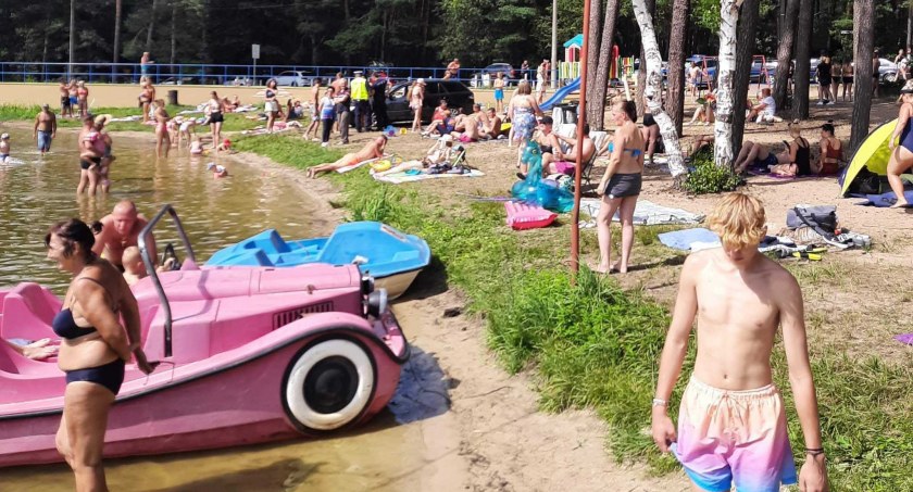 Wywołał popłoch na plaży 