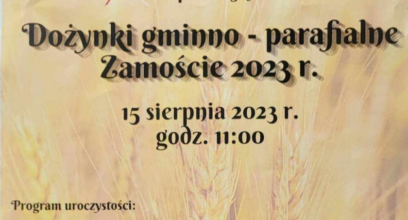 Dożynki w Zamościu - co będzie się działo?