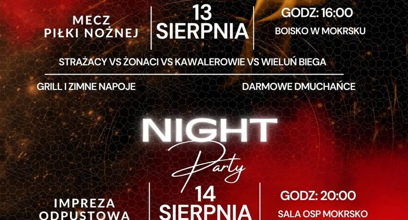 Imprezowe dni w Mokrsku - mecz, dyskoteka i loteria fantowa