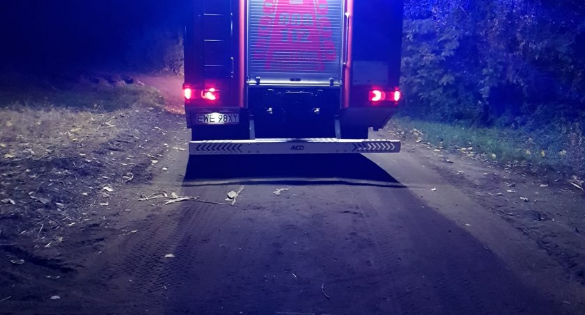 Pożar - palił się transformator 