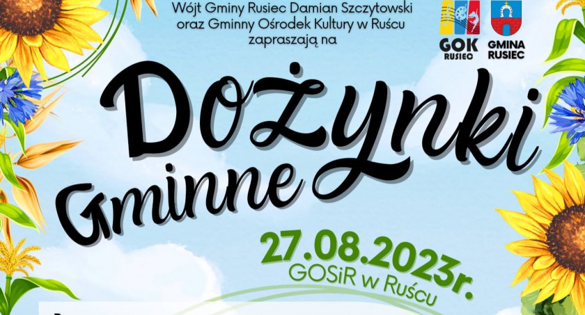 Dożynki Gminne w Ruścu [ZAPOWIEDŹ]