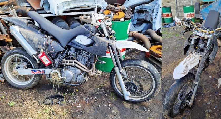 Policja szuka właściciela motocykla. Ktoś porzucił go, po kolizji