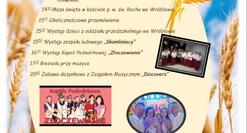 Dożynki w gminie Skomlin już w najbliższą niedzielę 