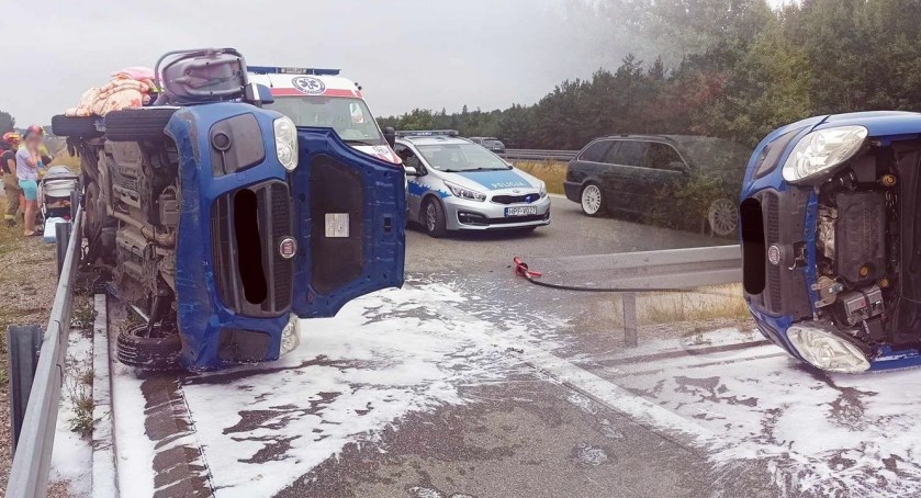 Przewrócił się bus z Ukraińcami 