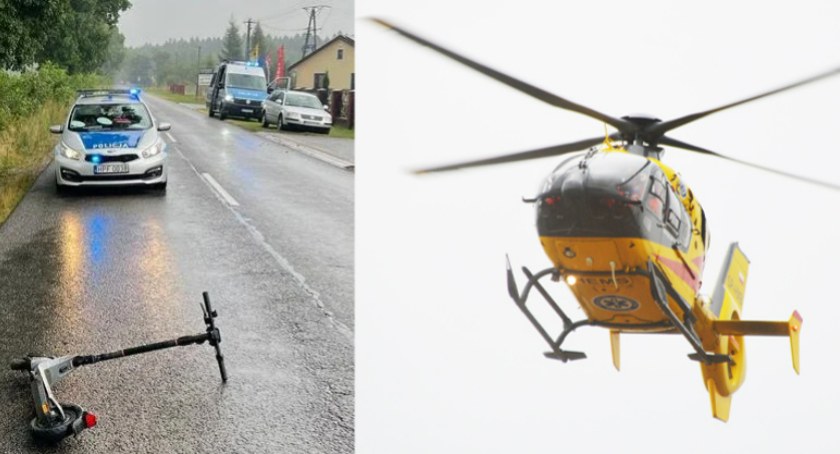 Dziewczynka na hulajnodze zderzyła się z jadącym samochodem