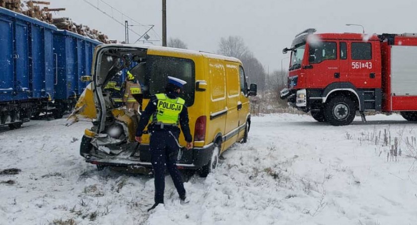 Blisko tragedii na przejeździe kolejowym