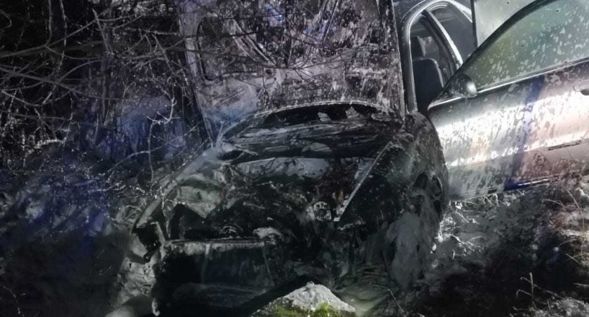 Spaliło mu się auto i dostał mandat