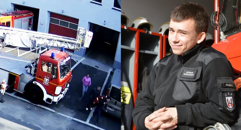 Młody druh bez wahania ruszył na pomoc
