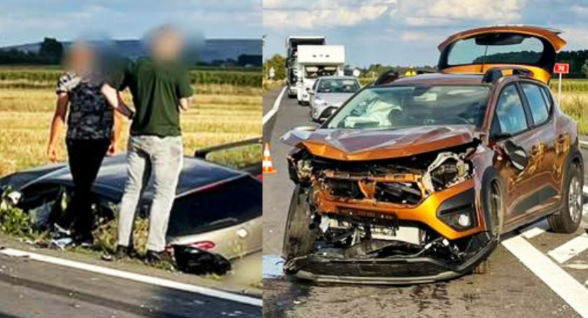 Groźna kolizja - kierowcy z wieluńskiego i bełchatowskiego