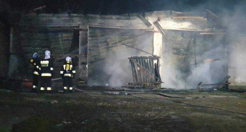 Spłonęło mienie o wartości 0,5 mln zł