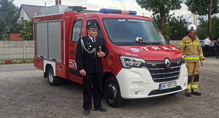 OSP Chorzyna ma nowy wóz bojowy - powitanie było huczne 