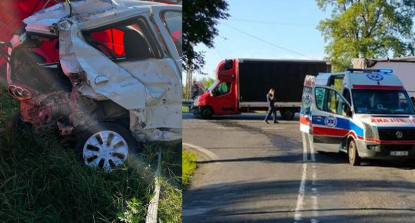 Śmiertelny wypadek pod Osjakowem - droga zablokowana