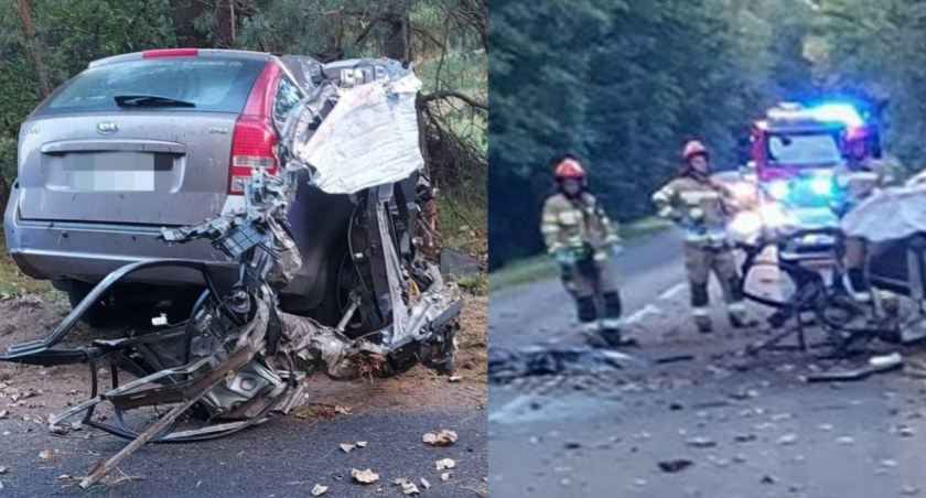 Potworny wypadek - młodego kierowcy nie udało się uratować