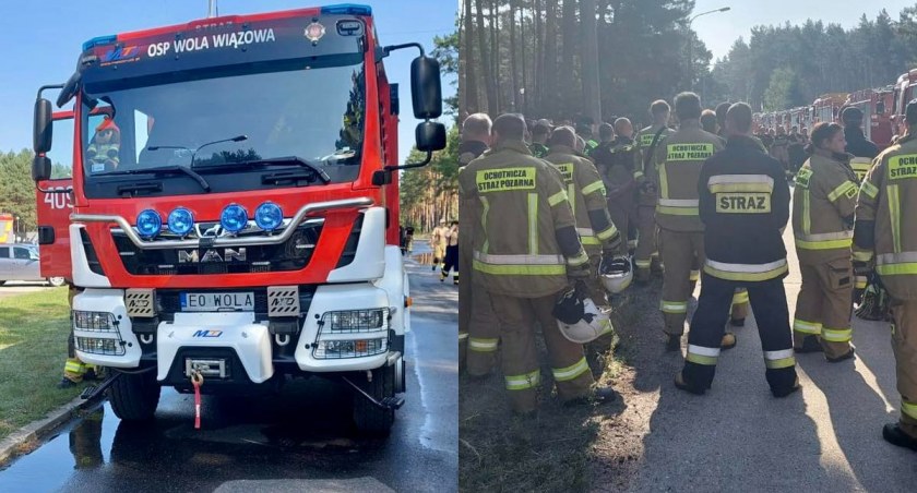 Pożar lasu i zderzenie aut - strażacy ćwiczyli działania