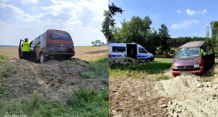 Zawiesiła pojazd na skarpie - była pijana i przewoziła dziecko 