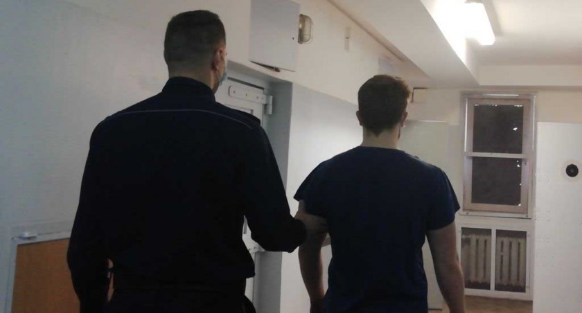Wandal w rękach policji