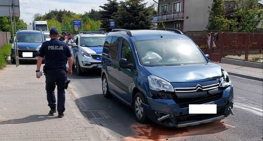 Jedna osoba poszkodowana po zderzeniu czterech aut