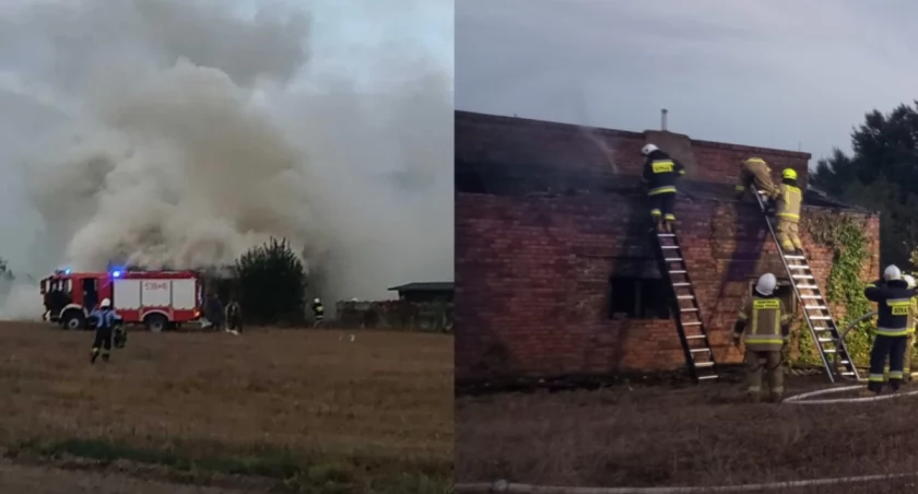 Palił się garaż - dym było widać z daleka!