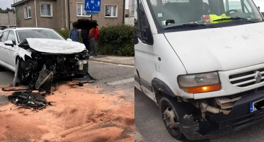 Dwa auta zderzyły się w Bralinie - wyglądało groźnie! 