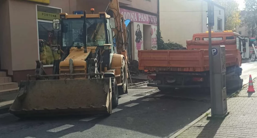 Utrudnienia w ruchu w centrum Wielunia