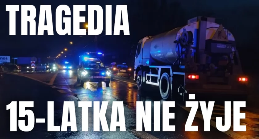 Tragedia na drodze - nie żyje 15-latka
