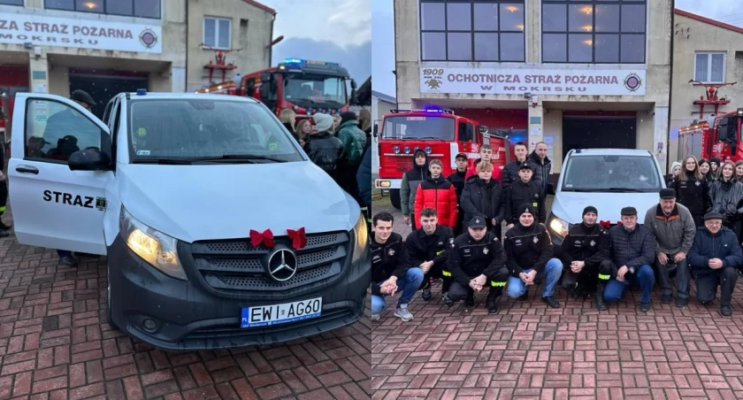 Nowy nabytek strażaków z Mokrska - do jednostki trafił bus 