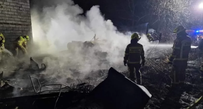 Pożar stodoły w Starej Brzeźnicy - przyczyną podpalenie?