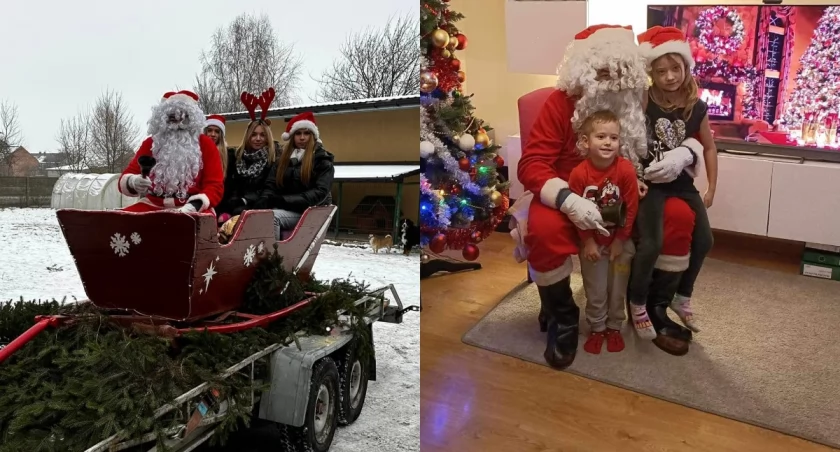 Święty Mikołaj odwiedził dzieci z Młyniska - miał solidną pomoc! 