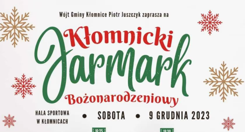 Jarmark Bożonardzeniowy w Kłomnicy - będzie wiele atrakcji! 