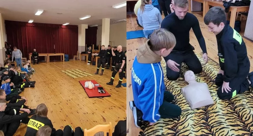 Spotkanie dla młodych strażaków - poznali zasady pierwszej pomocy