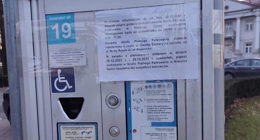 Uwaga kierowcy! Strefa Płatnego Parkowania w Wieluniu dłużej i z nową ulicą