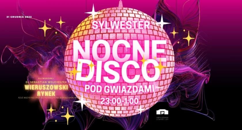 Nocne Disco pod Gwiazdami - sylwestrowa zabawa na wieruszowskim rynku 